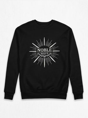 Black, white embroidered emblem
