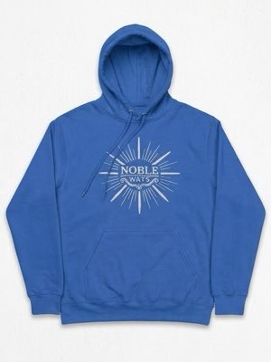 Royal Blue, white embroidered emblem